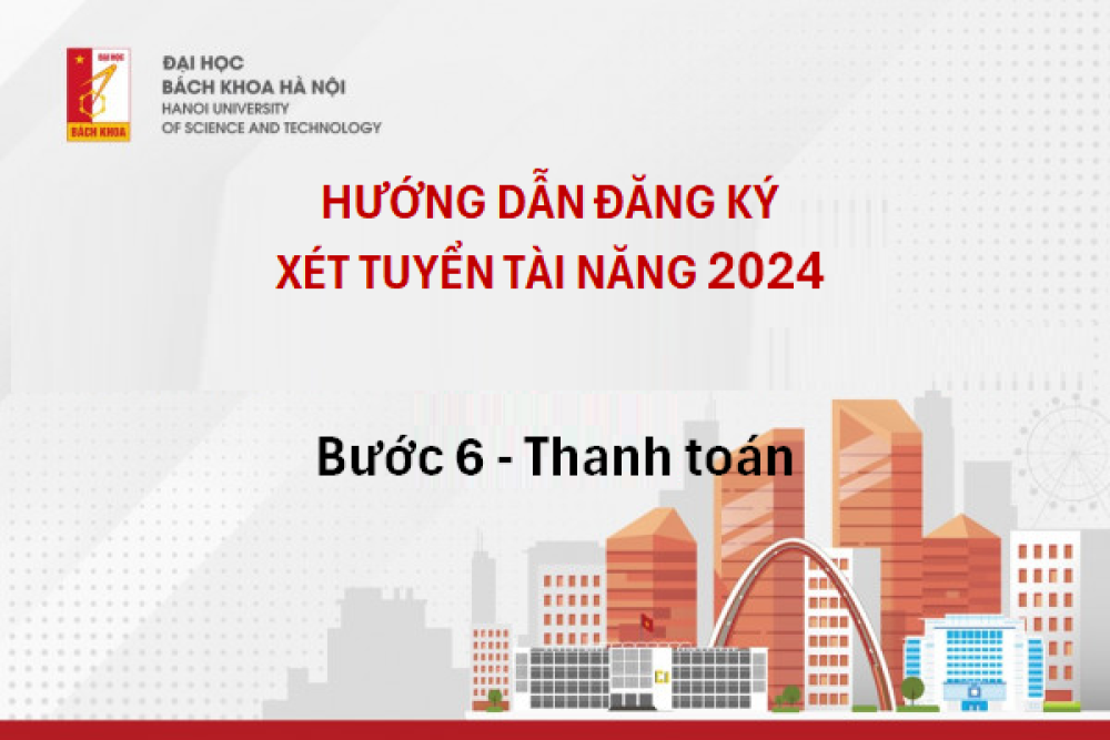 Hướng dẫn đăng ký XTTN 2024 - Bước 6: Thanh toán lệ phí